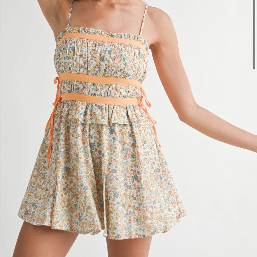 Mable Floral Smocked Romper